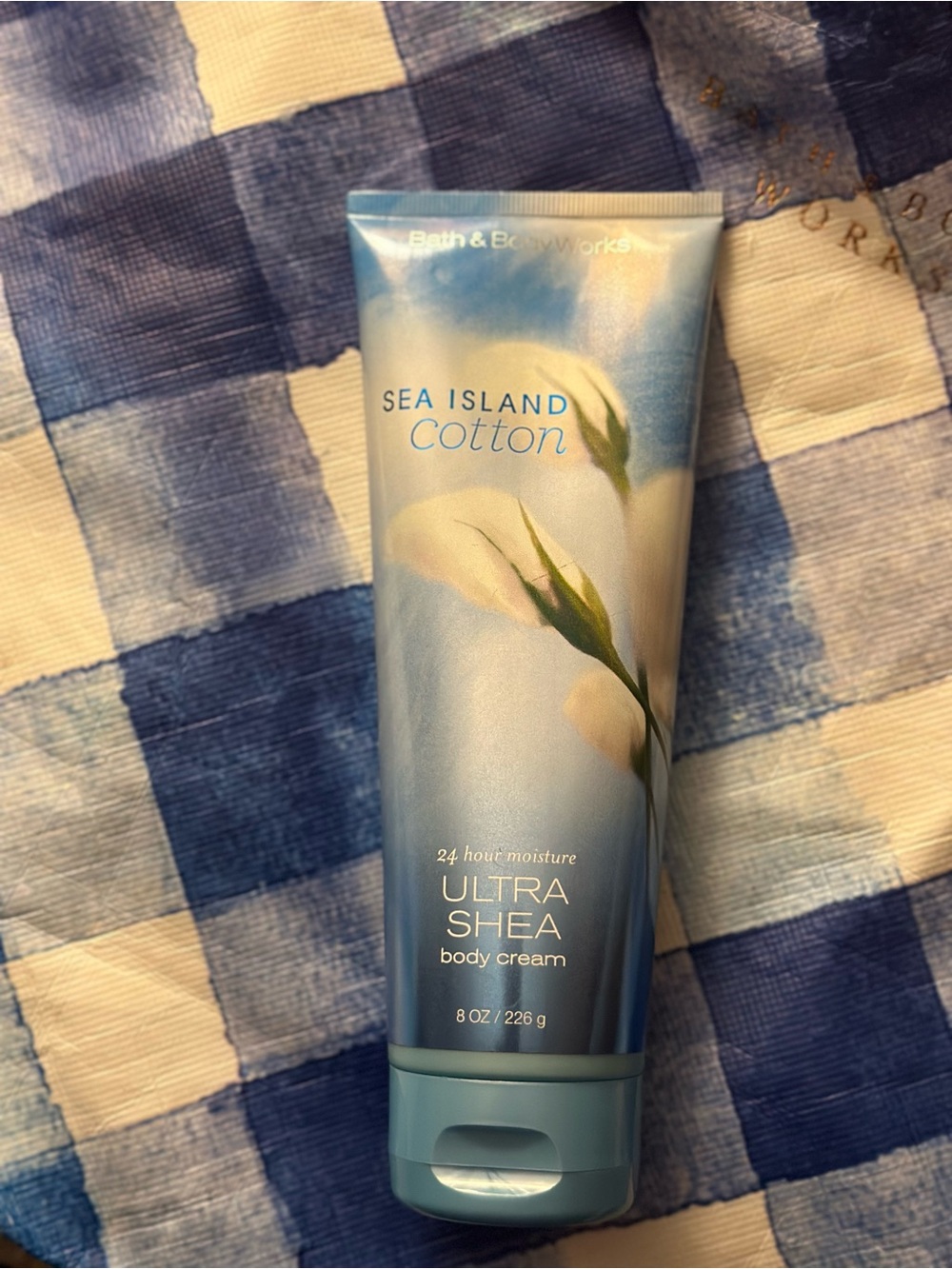 Bath & Body Works Sea Island Cotton Ultra Shea Body Cream - Light Blue